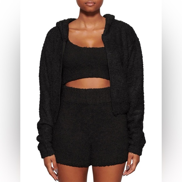 SKIMS Jackets & Blazers - SKIMS Black Teddy Jacket
